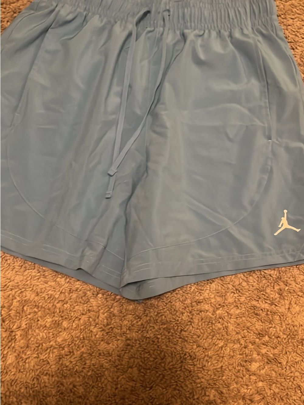 Jordan Men's Sky Blue Athletic Shorts with Jumpman Logo